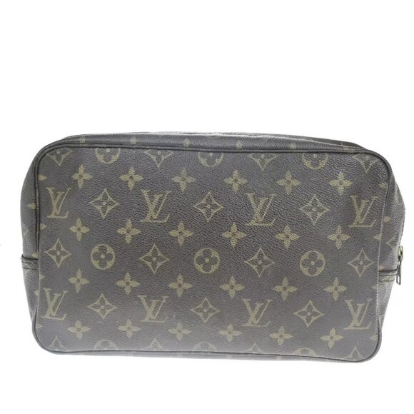 LOUIS VUITTON Trousse Toilette 28 Clutch Hand Bag Monogram Brown - Picture 3 of 14